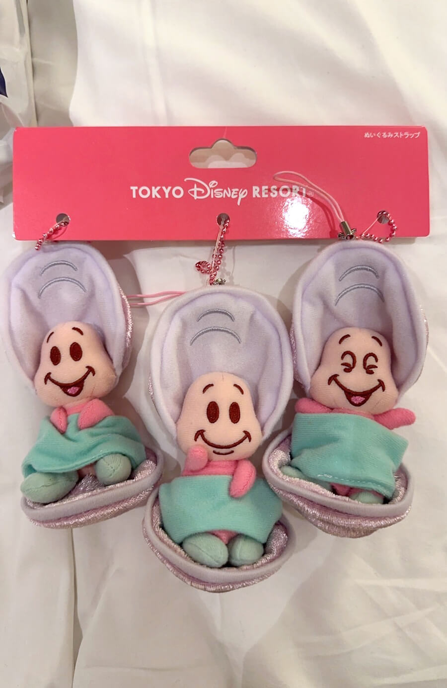 限量東京迪士尼牡蠣寶寶吊飾3個一組