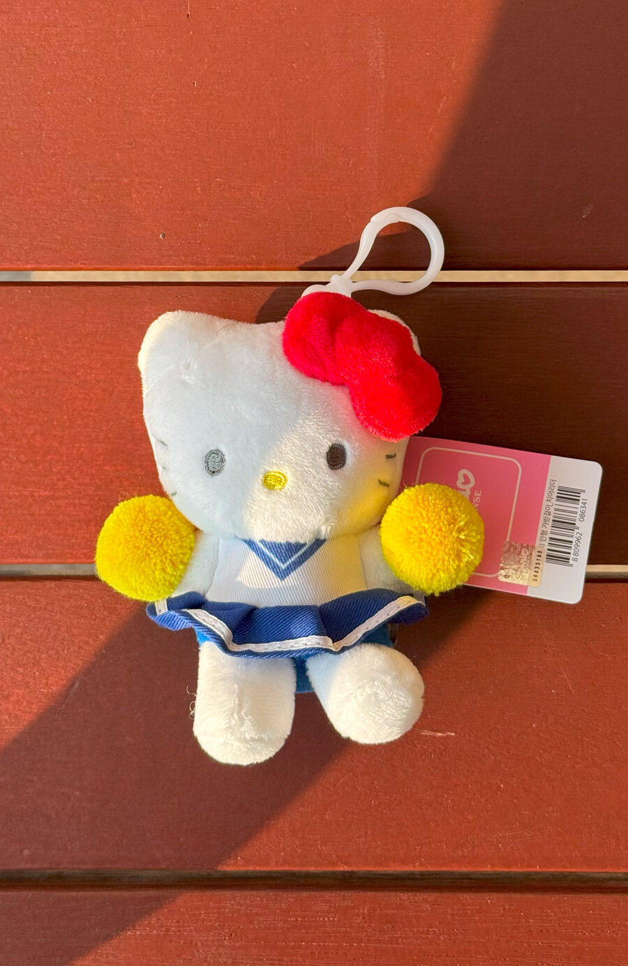 韓國選品 kitty彩球吊飾