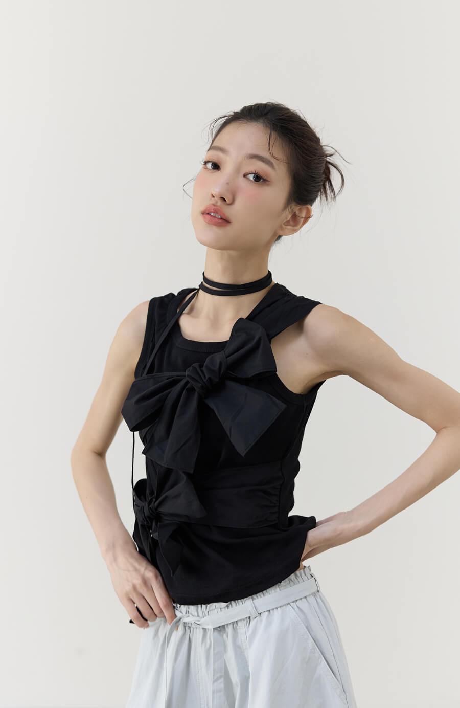 闆娘勸敗蝴蝶結背心 2色