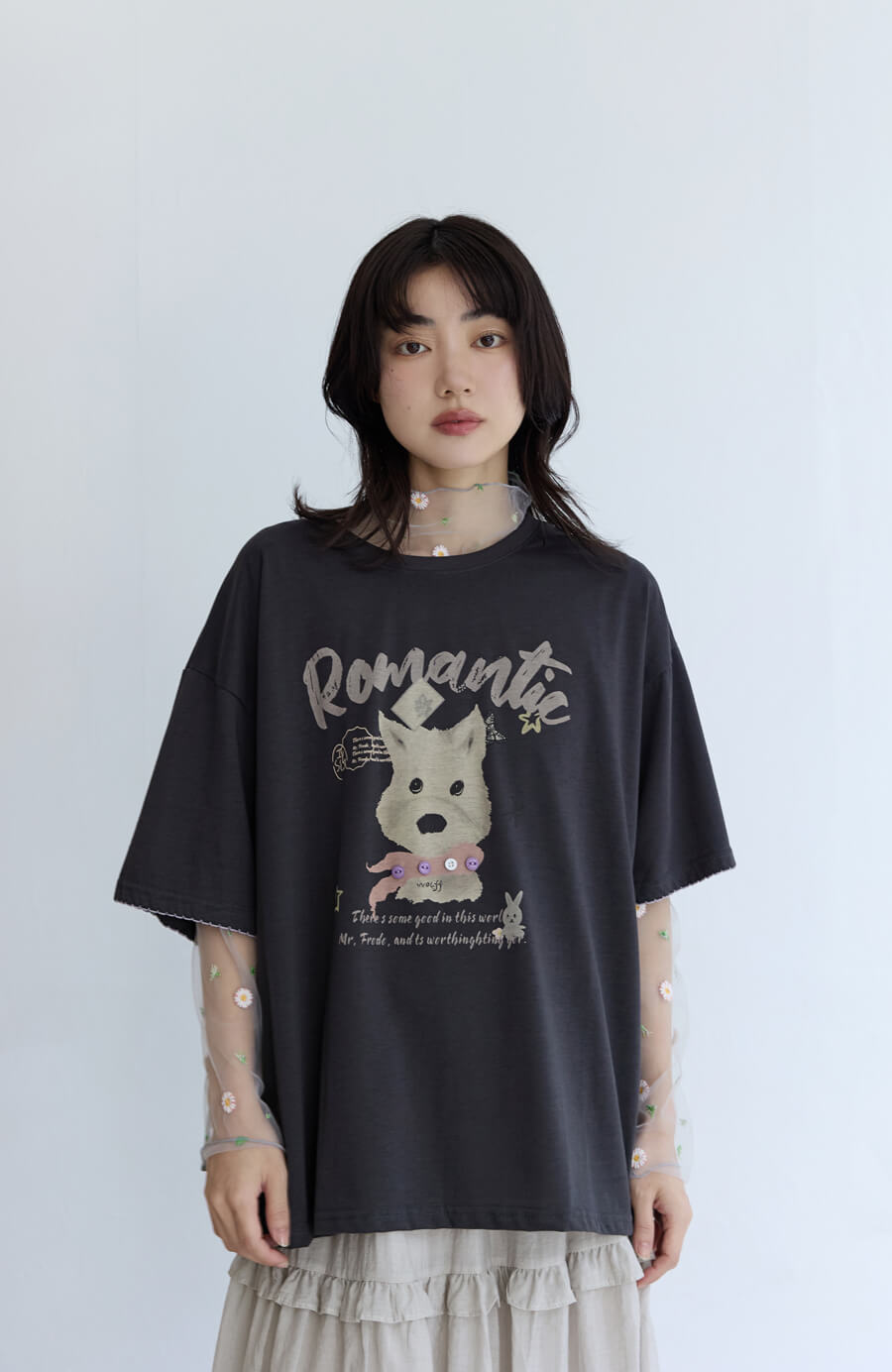 圖繪小狗短袖上衣