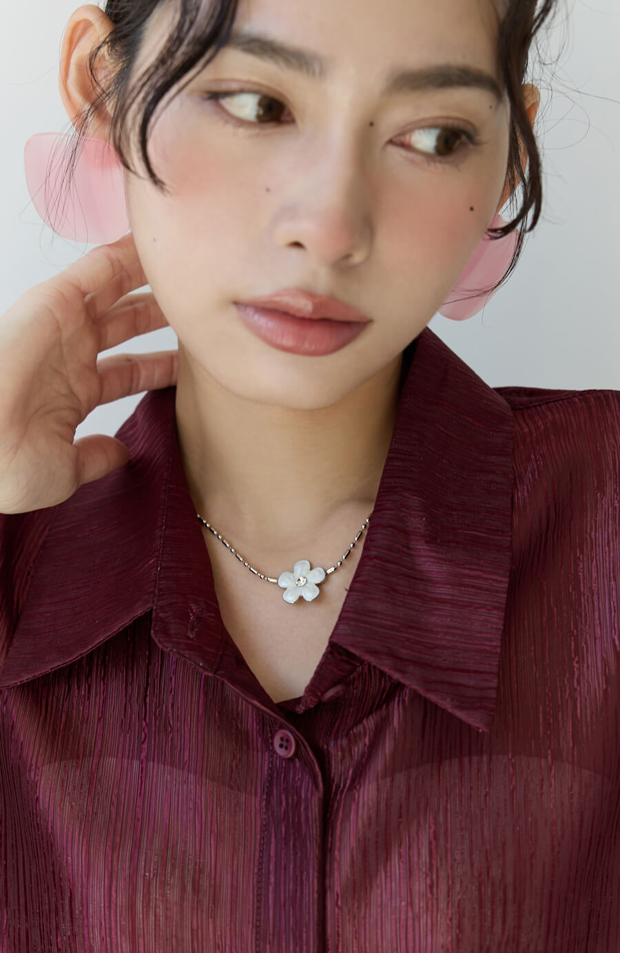 小花短項鍊