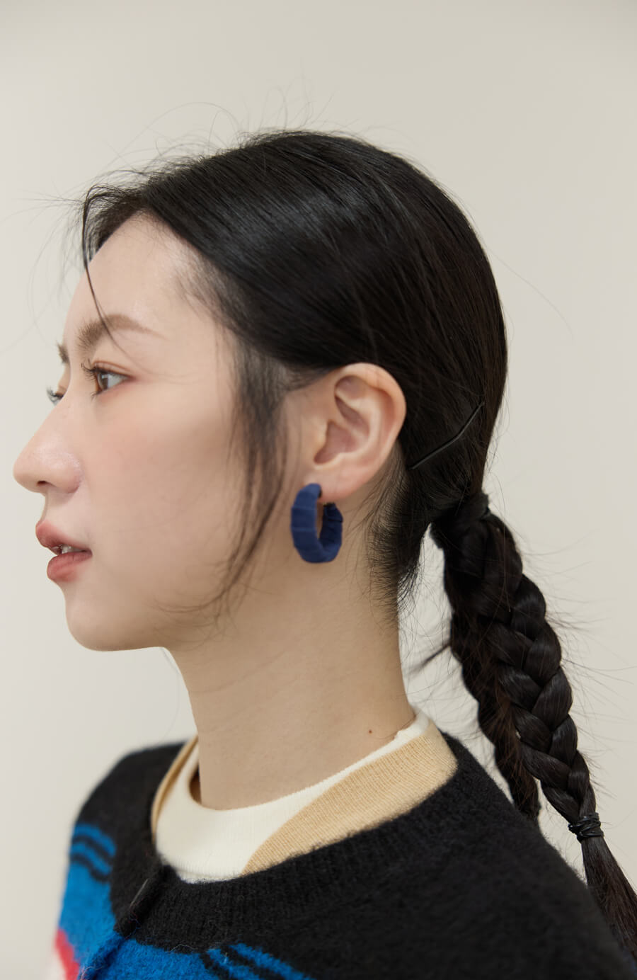 斜紋高彩C字耳針 2色