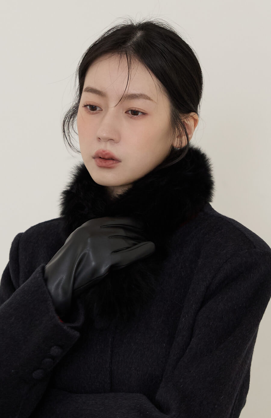 磁吸毛毛領片 2色