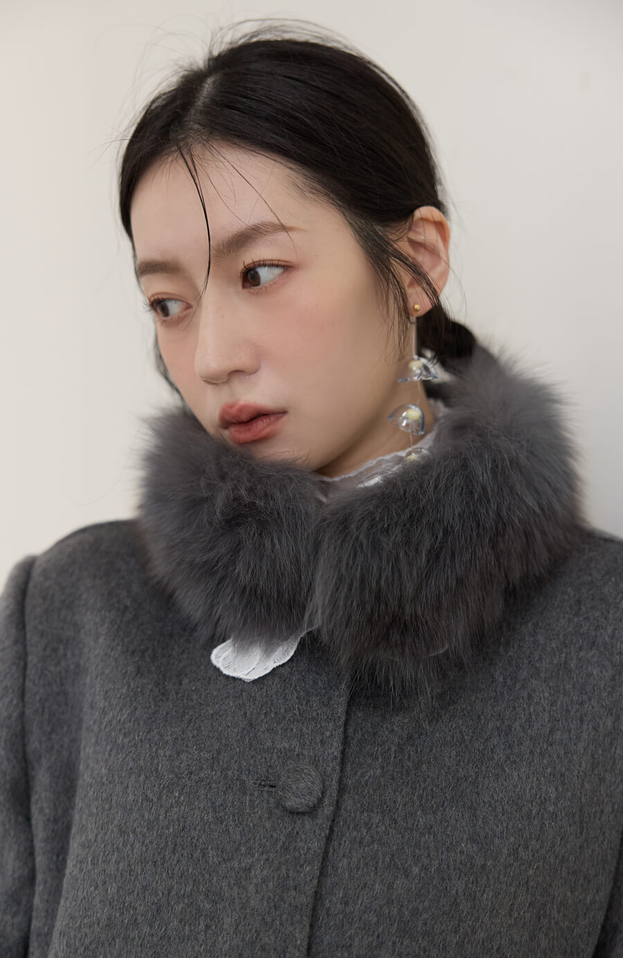磁吸毛毛領片 2色