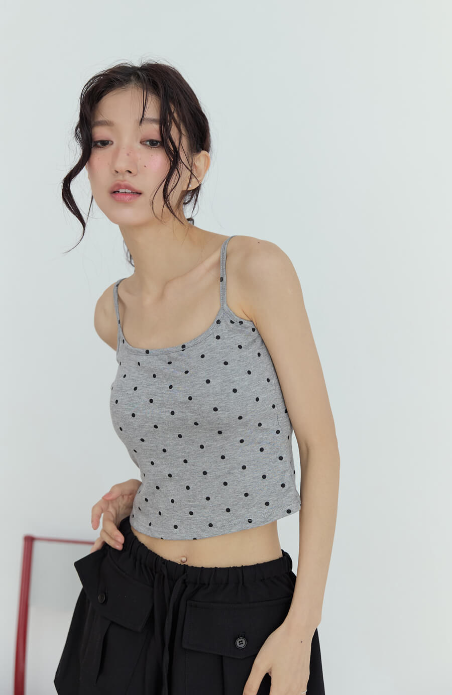 U型美背點點細肩Bratop 3色