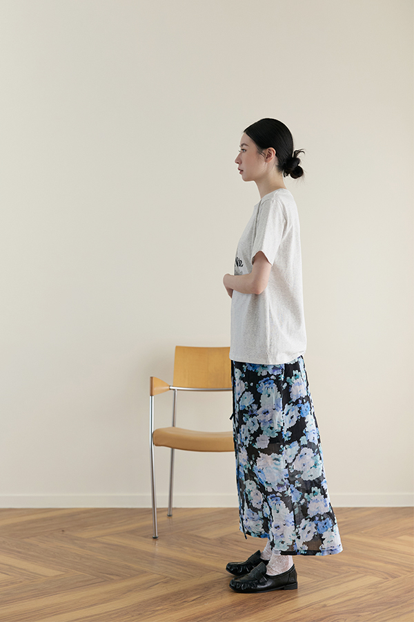 MOSDRESS 療癒小熊印花短袖上衣 背面版型