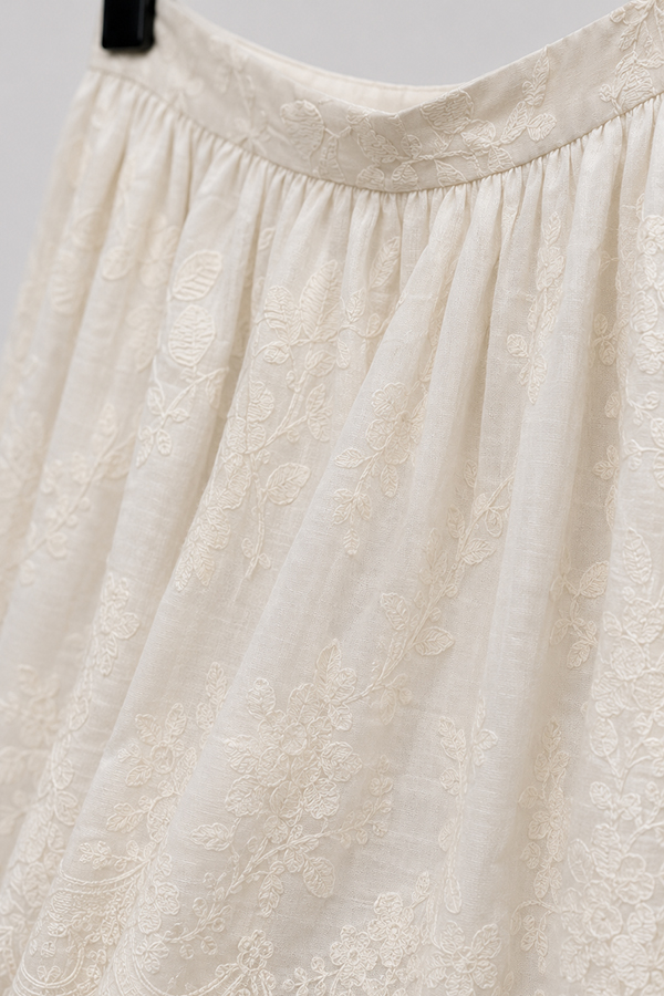 MOSDRESS 訂製刺繡蕾絲半身裙 半身長裙版型商品平拍