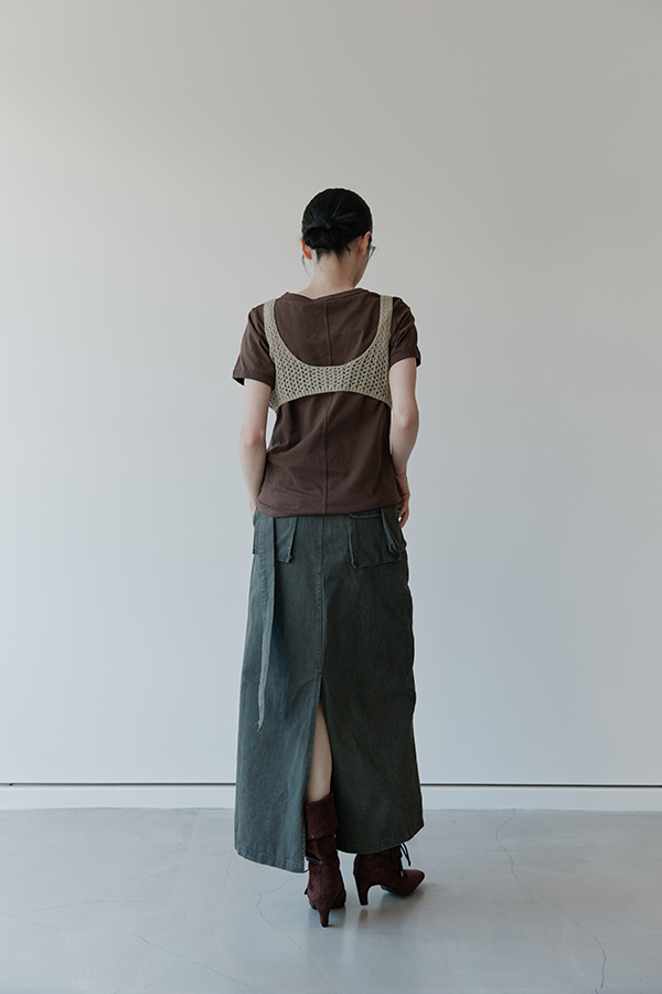 MOSDRESS 鏤空針織短版背心 另一組實穿搭配