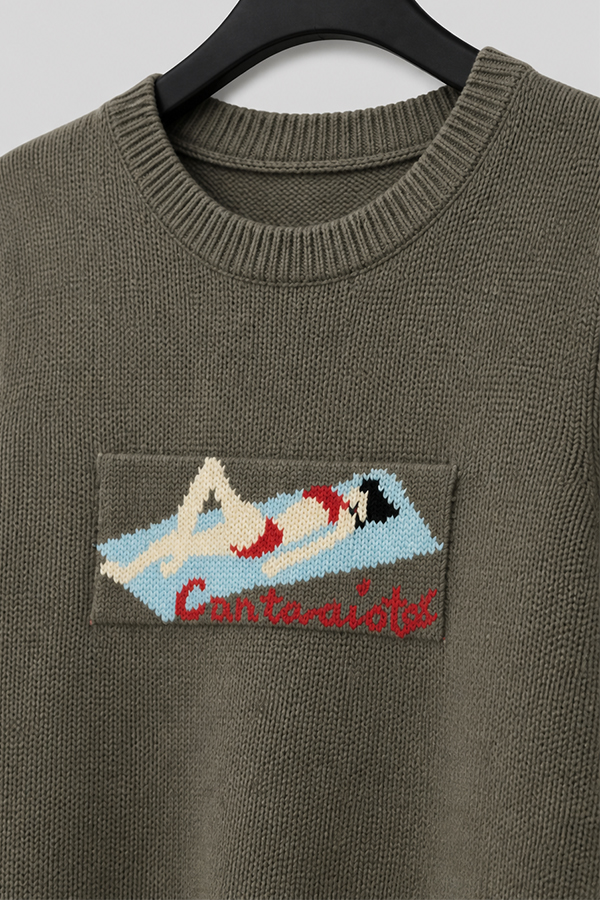 MOSDRESS 日光浴女孩針織上衣 商品平拍全貌