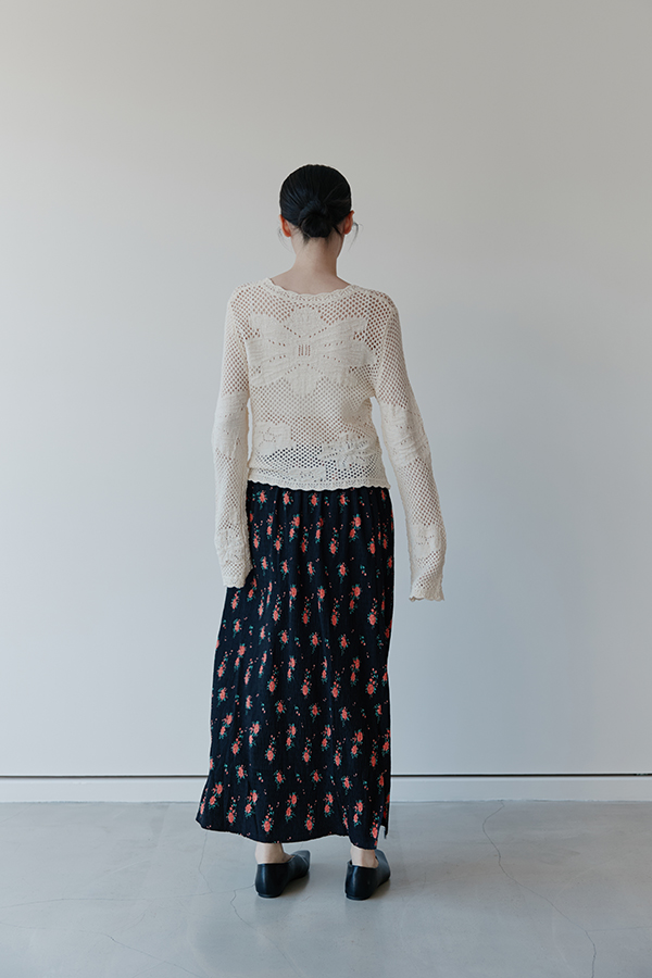 MOSDRESS 波西米亞鉤織上衣 背面穿著展示