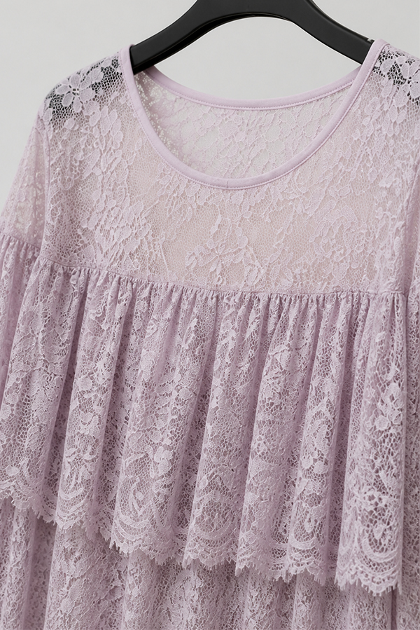 MOSDRESS 披肩感蕾絲上衣 商品剪裁與質感