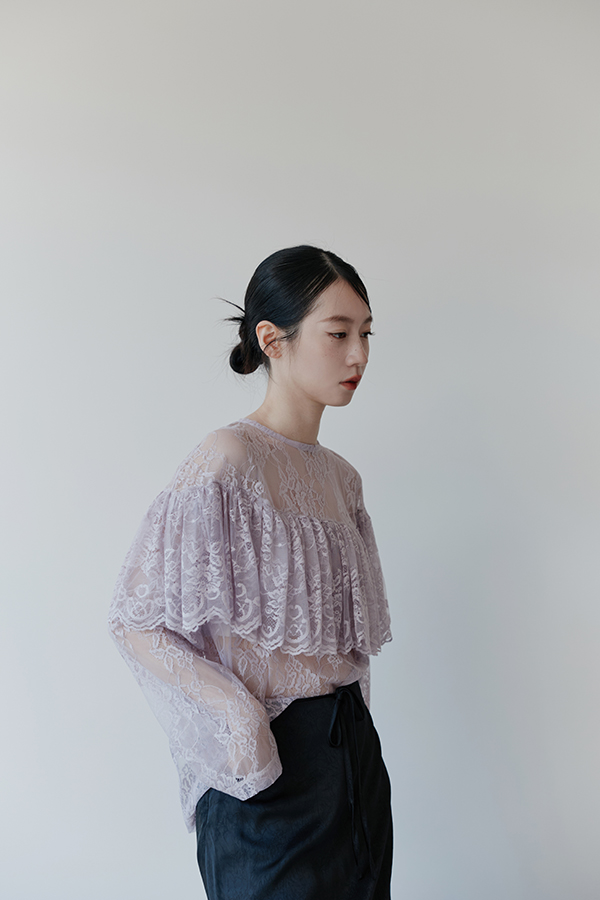 MOSDRESS 披肩感蕾絲上衣 另一組實穿搭配