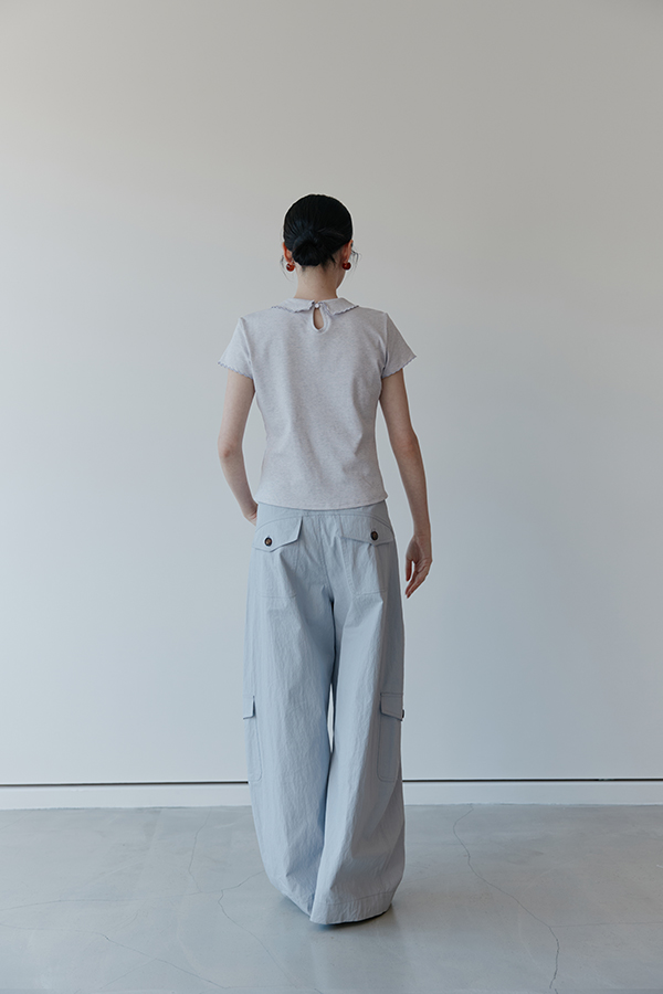 MOSDRESS 大口袋繭型工裝褲 穿著細節展示