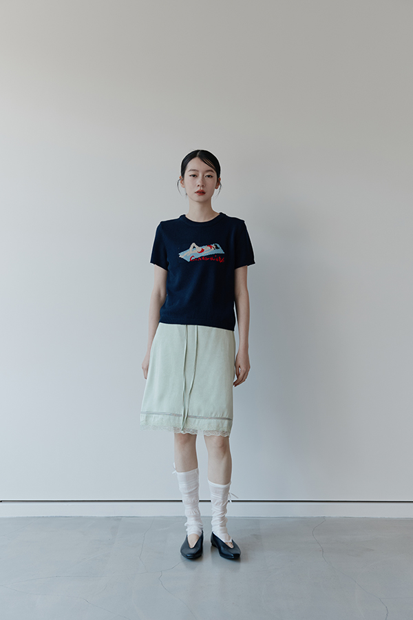 MOSDRESS 蝴蝶結透膚襪套 襪套整體搭配