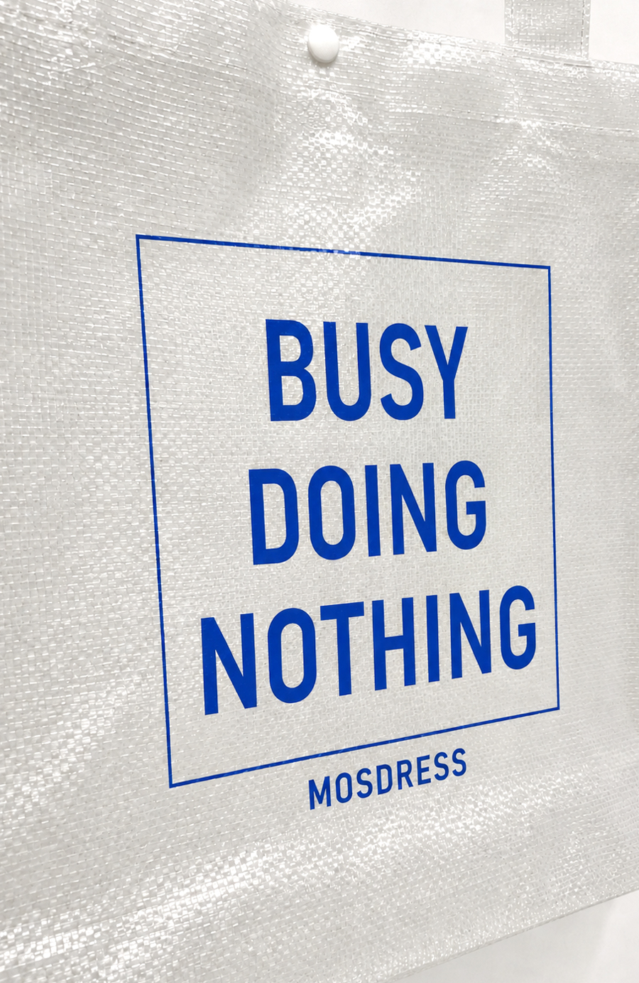 MOSDRESS CHICHI & LOLLY BUSY DOING NOTHING POLY編織購物袋 L號編織細節展示