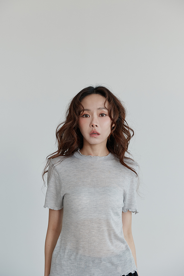 MOSDRESS 波浪邊短袖針織上衣 日常搭配造型