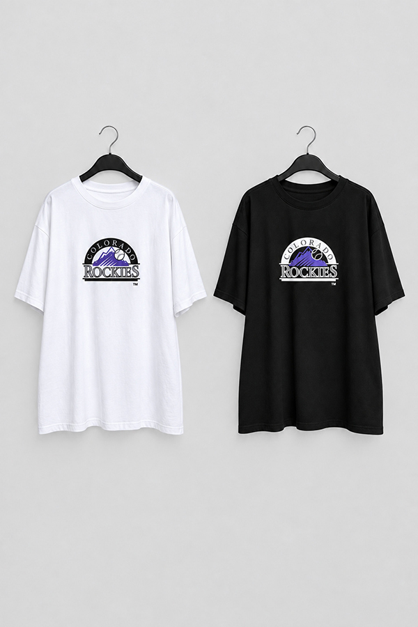 MOSDRESS 山脈字母寬鬆短袖上衣 2色 商品細節展示