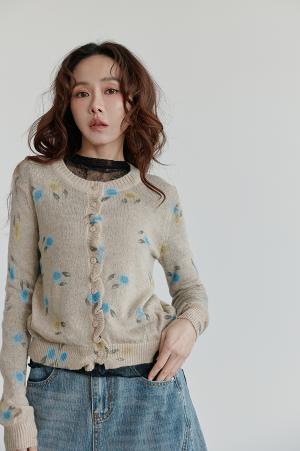 MOSDRESS 水彩花朵針織上衣 另一組實穿搭配