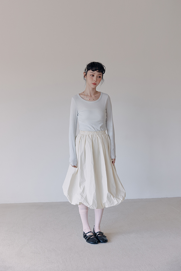 MOSDRESS 粉嫩糖果色坑條長襪套 2色 淺粉 氣球裙搭淺粉襪套