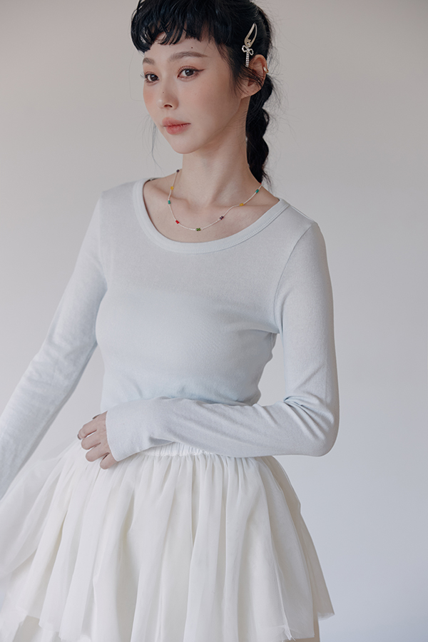 MOSDRESS 彩色水晶串珠細項鍊 彩色串珠頸間細節